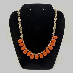 Kenneth Cole Orange Statement Necklace – Bold Fashion Jewelry